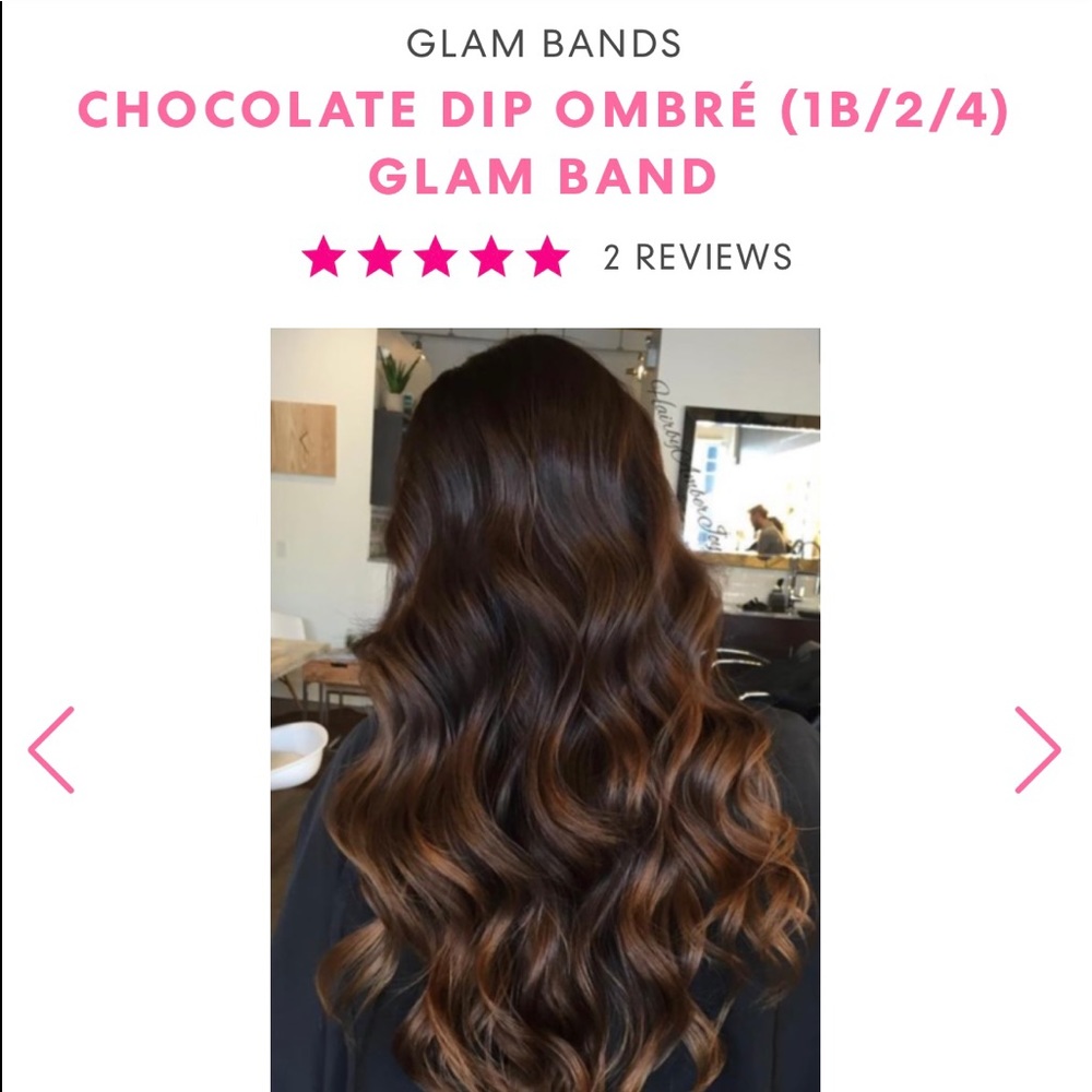 CHOCOLATEDip ombre halo extensions.brand new!